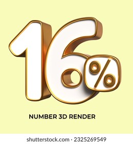 3d number 16% percentage gold sale eps