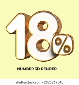 3d number 18% percentage gold sale eps