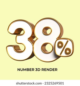 3d number 38% percentage gold sale eps
