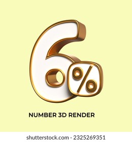 3d number 6% percentage gold sale eps