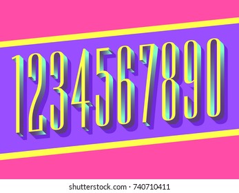 3d number design