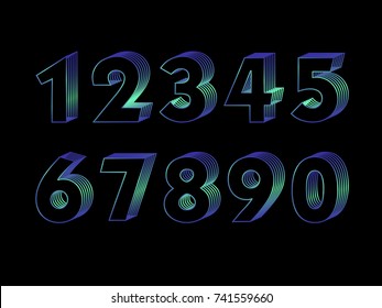 3d number design