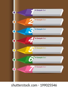 3D numbers time line.text box