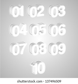 3D numbers, vector
