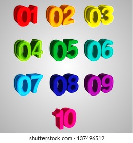 3D numbers, vector