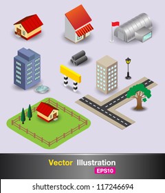 3D object in the city