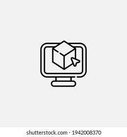 3d object icon sign vector,Symbol, logo illustration for web and mobile