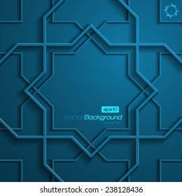 3D Octagon Frames Background