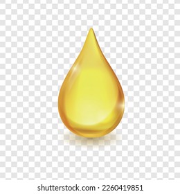 3D Oil drop flowing liquid texture, Gold honey, syrup vector illustration