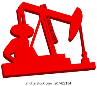 3D Oil Rig Icon