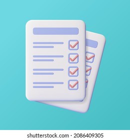 Ilustración vectorial de la encuesta en línea, fondo de documento de tareas completo moderno aislado