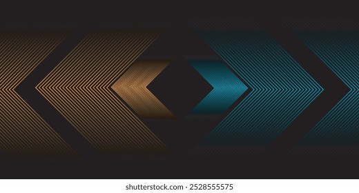 3D orange blue techno abstract background overlap layer on dark space with glowing lines decoration. Modern graphic design element future style concept for banner, flyer, card, or brochure cover