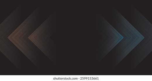 3D orange blue techno abstract background overlap layer on dark space with glowing lines decoration. Modern graphic design element future style concept for banner, flyer, card, or brochure cover