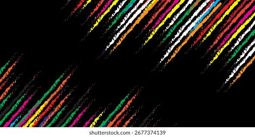 Fondo de techno púrpura naranja 3D en el espacio oscuro con líneas de puntos de decoración de efecto de forma. Elemento de Diseño gráfico moderno con el concepto de estilo de ondas de puntos brillantes