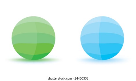3d orbs for web. Vector.