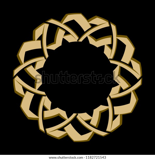 Download 3d Ornament Modern Style Frame Logo Stock Vector Royalty Free 1182721543