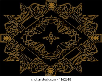 3D ornamental vector design