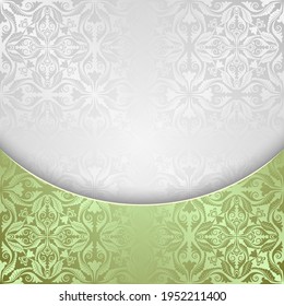 3D ornate background with vintage pattern