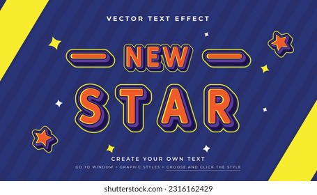 3D Outlined Text Effect Typography