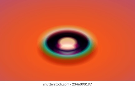 3d ovale button shape illustration. Button login. The round shape. 3D Vector illustration.