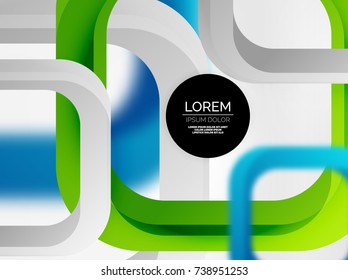 3d cuadrados de fondo abstracto superpuestos, plantilla de tecnología digital vectorial