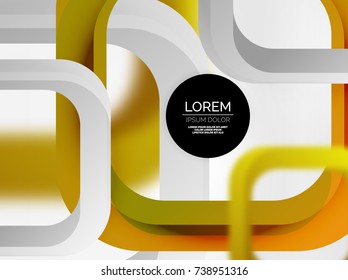 3d overlapping squares abstract background, vector digital techno template