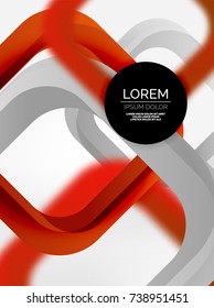 3d overlapping squares abstract background, vector digital techno template