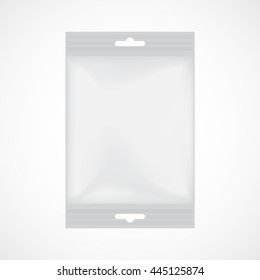 3D package for wet wipes, vector mockup.