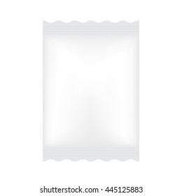 3D package for wet wipes, vector mockup.