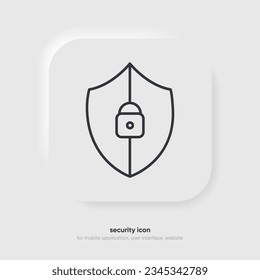 candado 3D, icono de bloqueo o bloqueo para medios sociales, aplicación móvil, contraseña, plantilla de interfaz de usuario. sitio web