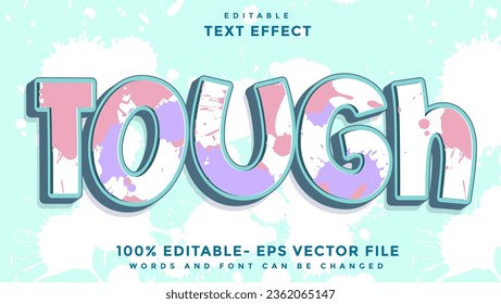 3D-farbige Grunge Textur Word durch Editable Text Effect Design, Effekt im Grafikstil gespeichert