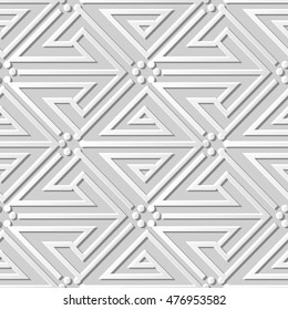 3D paper art 512 spiral triangle line round dot