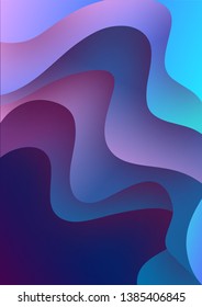 3d paper art illustration. Bright colorful halftone gradients. Design layout for banners presentations, flyers, posters and invitations. Vector illustration