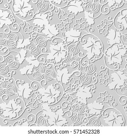 3D-Papier-Kunstmuster-Ziegenblatt-Spiralblatt