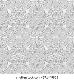 3D paper art pattern spiral cross round flower kaleidoscope