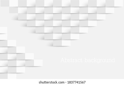 3d paper art style background vector