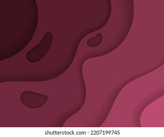 3d Paper cut backdrop. Abstract geometric shape