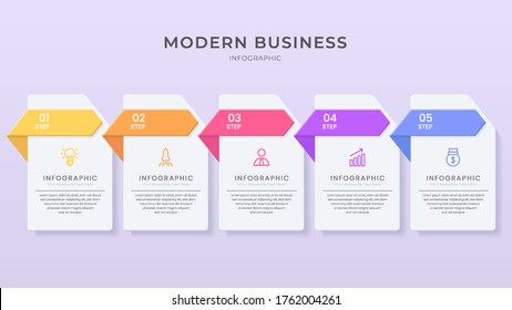 3D and paper cut style Infographic design organization chart process template with editable text.