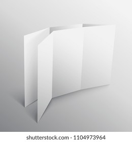 3d paper fold mockup template