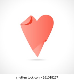 3d paper heart