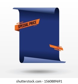 3D Paper mockup for your product - Perfect for your business & social media template - Vector
