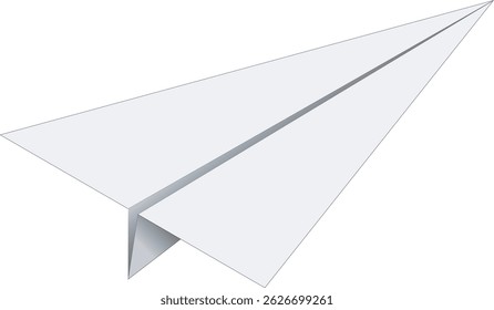   Vector de ilustración de plano de papel 3D aislado de fondo de origami ornamento