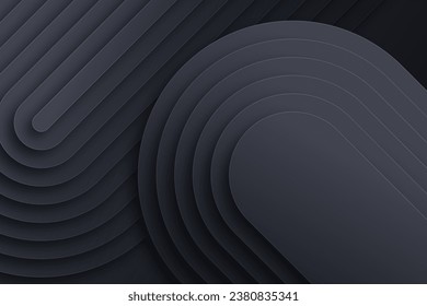 3d paper style curvy design layers vector design in eps 10