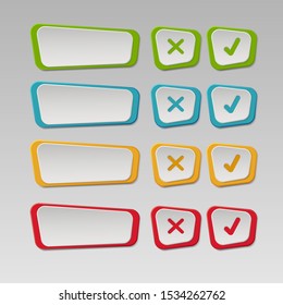 3d paper user interface buttons