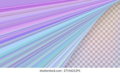 3d Pastel Listras Fundo. Abstrato Padrão Rosa, Amarelo E Azul Com Linhas Diagonais Gradientes. Design de vetor geométrico. Parede Brilhante De Pirulito. Efeito de Movimento. 3d colorido Pastel Stripes.
