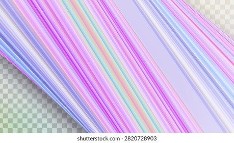 3d Pastel Stripes Background. Abstract Pink, Yellow And Blue Pattern With Gradient Diagonal Lines. Geometric Vector Design. Bright Lollipop Wall. Motion Effect. Colorful 3d Pastel Stripes.