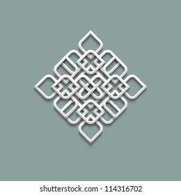 3d Pattern In Arabic Style. Vector Illustration