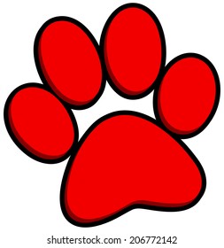 3D Paw Print