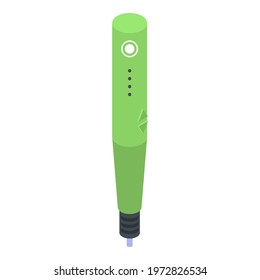 3d pen gadget icon. Isometric of 3d pen gadget vector icon for web design isolated on white background