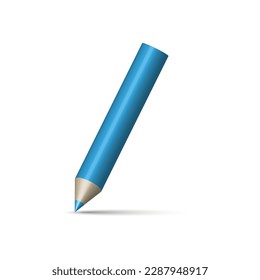 3d pencil, great design for any purposes. Simple pencil drawing. Vector illustration.